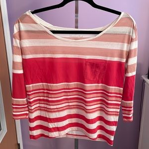 Off-the-shoulder Striped Top